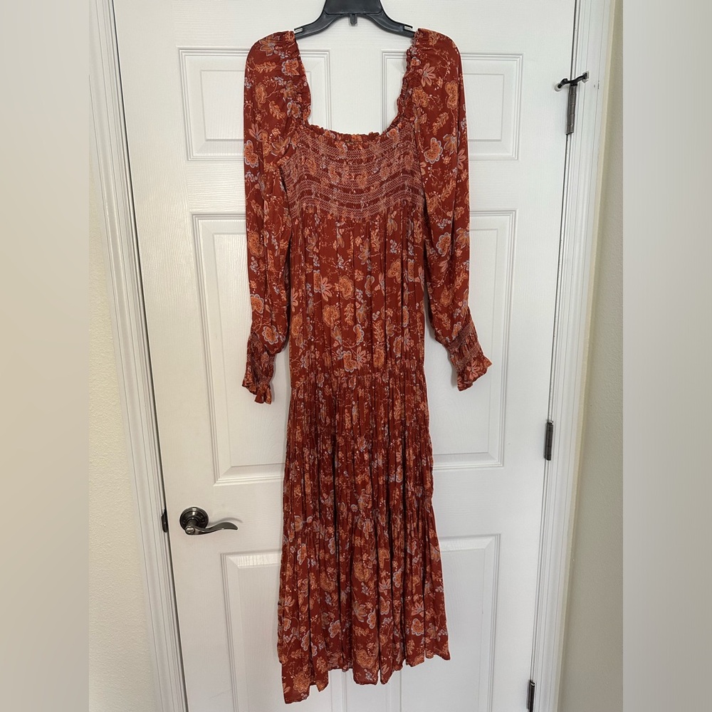 Free People Long Sleeve Maxi Dress